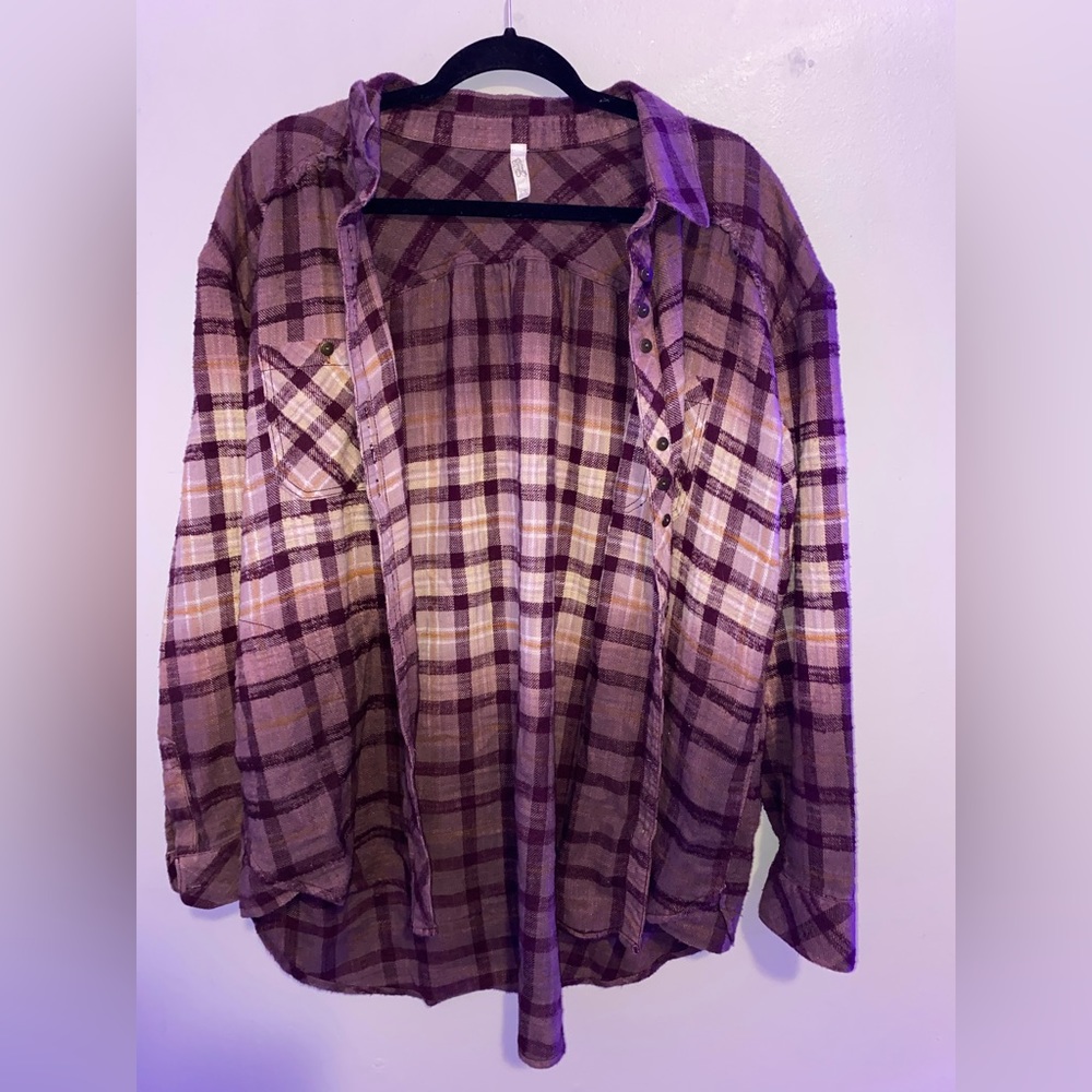 Flannel Button Down Shirt